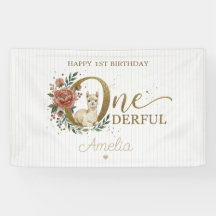 Boho Alpaca Birthday Sweet Watercolor Botanical