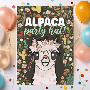 Boho Alpaca Cactus Fiesta Second Birthday  Invitat Invitation