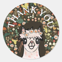 Boho Alpaca Thank You