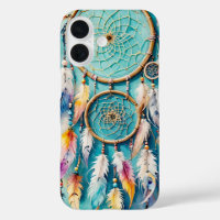 Boho American Indian Dream Catcher, watercolor