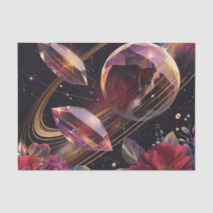 Boho Amethyst Celestial Mystical Pattern Tissue Paper