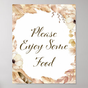 Boho and Feather Party Sign, Bridal, Baby, Wedding Poster
