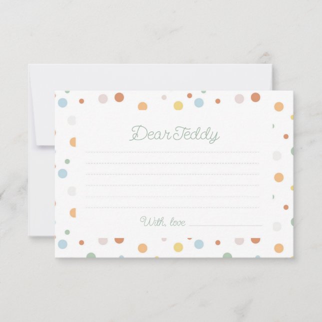 Boho Animal Time Capsule Paper Invitation (Front)