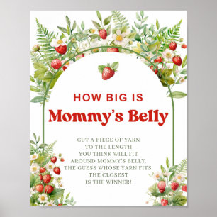 Boho Arch Berry Sweet How big Mummy's belly game Poster