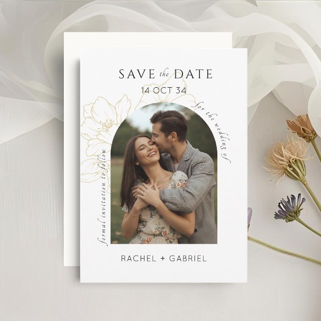 Boho Arch  Floral Wedding Save the Date (Creator Uploaded)