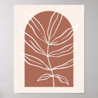 Boho Arch Oversized Botanical Leaf 1