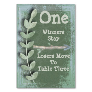 Boho Arrow Bunco Table Card #1
