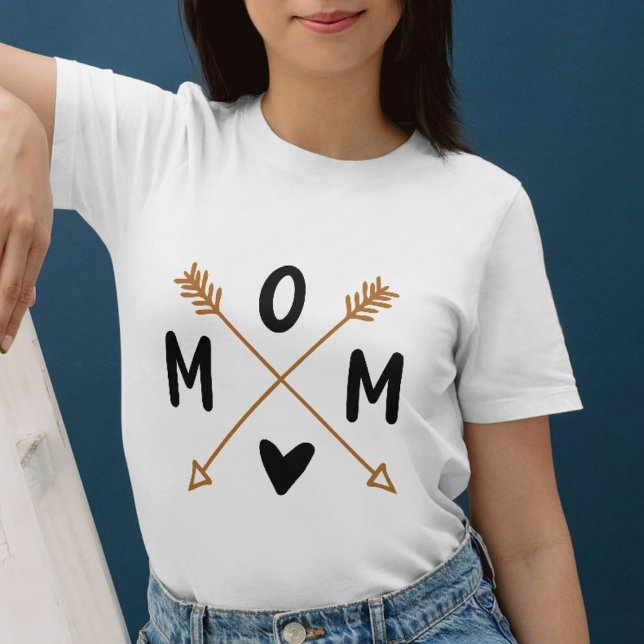 Boho Arrow MOM Shirt – Minimalist Tribal Mum (boho chic mom fashion)
