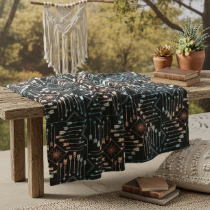 Boho Arrows and Sun V1 ID748 Fleece Blanket