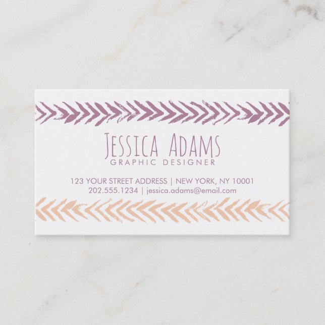 Boho Arrows Business Card (Front)
