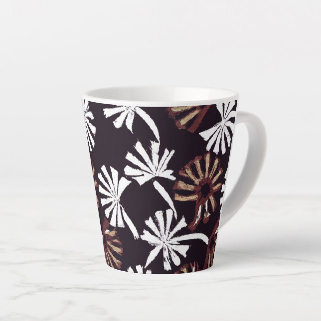Boho Art Design Latte Mug (Right Angle)