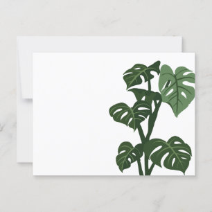 Boho art leaf  postcard