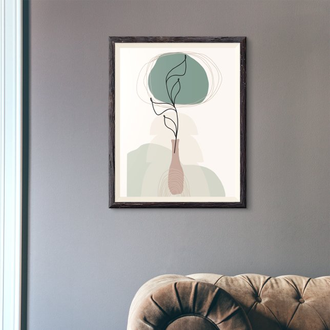 Boho Art Style Modern Vase Plant Poster (Creator Uploaded)