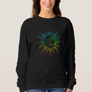 Boho Astronomy Sun Moon Celestial Body Colorful As Sweatshirt