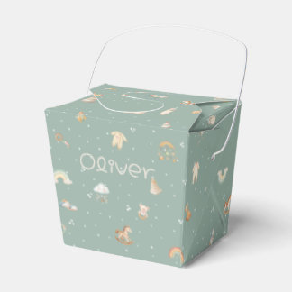 Boho Autumn Baby Shower Personalised Favour Box