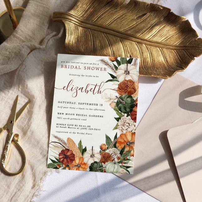 Boho Autumn Bridal Shower  Invitation (Creator Uploaded)