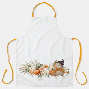 Boho Autumn Floral Arrangement Apron