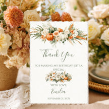 Boho Autumn Floral Arrangement Birthday