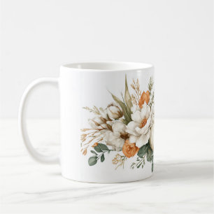 Boho Autumn Floral Arrangement Coffee Mug