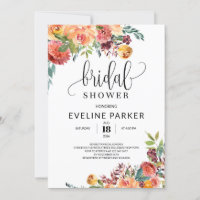 Boho autumn marigold and blush burgundy flowers