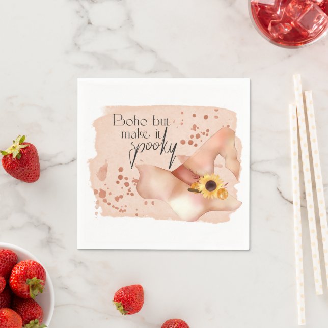 Boho Autumn Quote Napkin (Insitu)