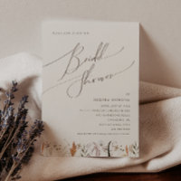 Boho Autumn Wildflower | Beige Bridal Shower