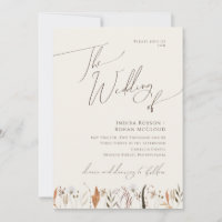 Boho Autumn Wildflower | Beige The Wedding Of