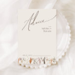 Boho Autumn Wildflower | Beige Wedding Advice Card<br><div class="desc">Introducing our stunning boho autumn wildflower | beige wedding advice card, which embraces a simple and modern design reflecting the beauty of nature. Featuring pressed dried fall watercolor flowers and terracotta leaves, it captures the essence of October's burnt orange hues, creating a minimalist yet classic design that exudes warmth and...</div>
