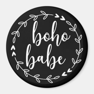 Boho Babe Wreath in White Magnet