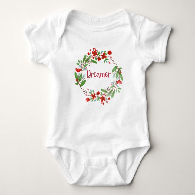 Boho Baby Bodysuit Cute Bohemian Baby Gift Shirt (Front)