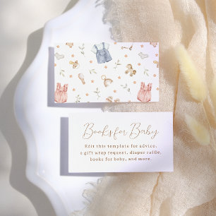Boho Baby Clothes Baby Shower Enclosure Card