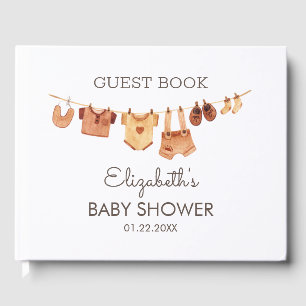 Boho Baby Clothes Baby Shower  Guest Book
