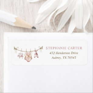 Boho Baby Clothes Boy Baby Shower Return Address Return Address Label