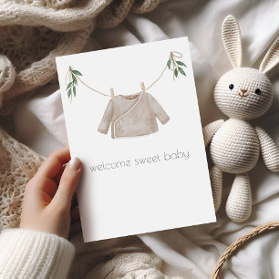 Boho Baby Congratulations Card