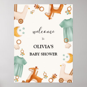 Boho Baby Girl Clothes Baby Shower Welcome Sign