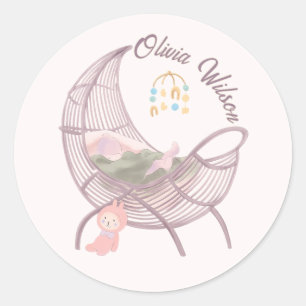 Boho Baby Girl Shower Envelope Seal