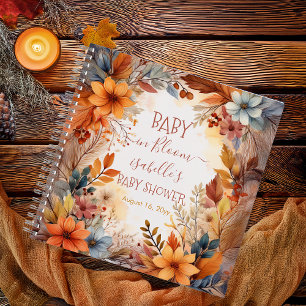 Boho Baby in Bloom Fall Floral Shower Guest Book