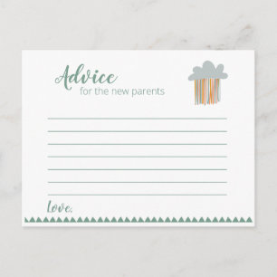 Boho Baby Shower - Advice card