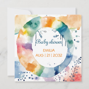 Boho Baby Shower Custom Neutral Bohemian Baby  Save The Date