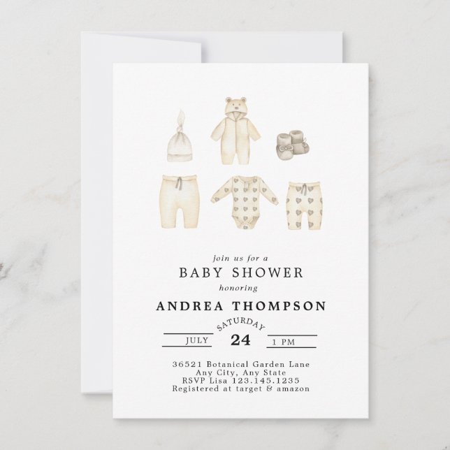 Boho Baby Shower Invitation (Front)