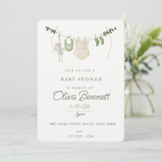 Boho Baby shower Invitation