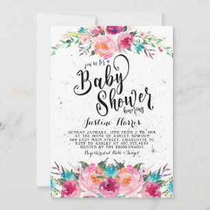 Boho Baby Shower Invitation