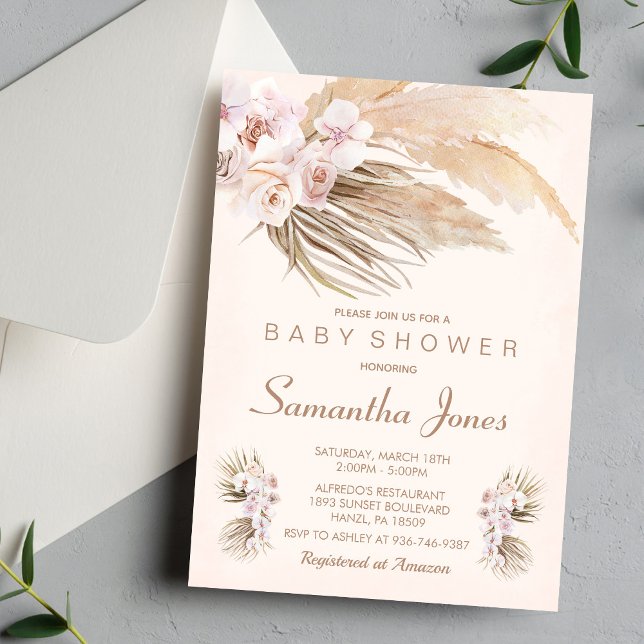Boho Baby Shower Invitation (Creator Uploaded)
