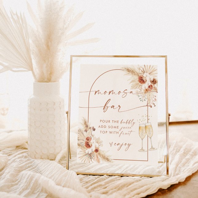 Boho Baby Shower Mimosa Bar Sign, Pampas Grass Poster (Creator Uploaded)