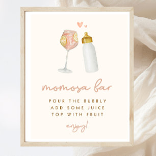 Boho Baby Shower Momosa Bar Sign