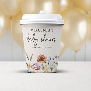 Boho Baby Shower Paper Cups