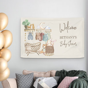 Boho Baby Shower Personalised Nursery Theme Banner
