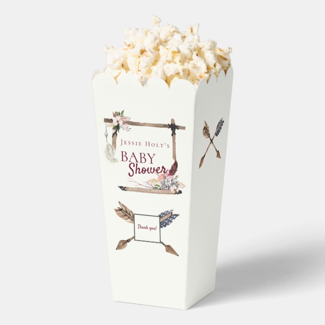 Boho Baby Shower Southwestern Arrow Favour Box (Popped)