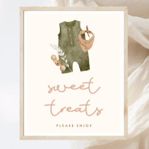 Boho Baby Shower Sweet Treats Sign