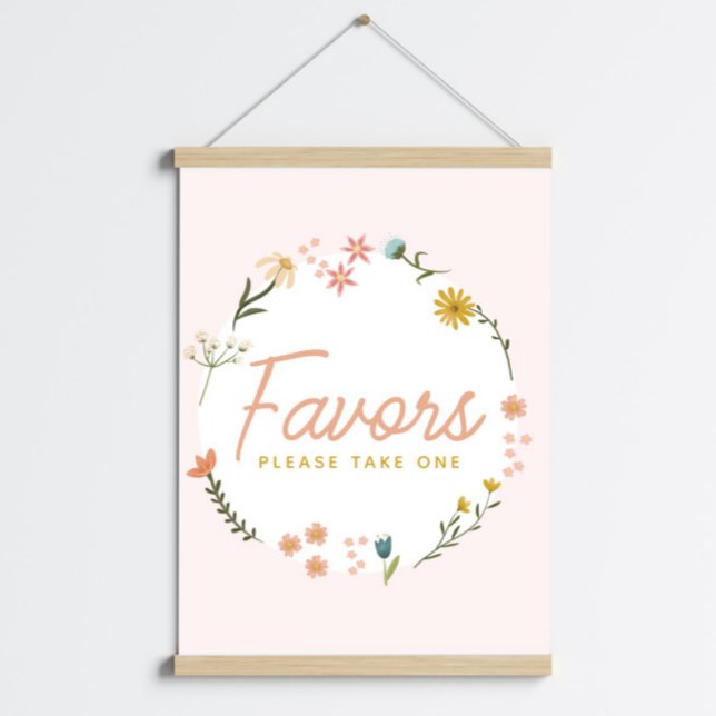 Boho Baby Shower Wildflower Favour Poster (Creator Uploaded)